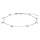 Nordahl Jewellery - Damen-Fußkette DISC52 - Rhd. Silber - 625 007