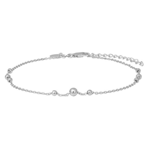 Nordahl Jewellery - Damen-Fußkette BEAD52 - Rhd. Silber - 625 008