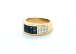 Cartier Diabolo Ring 750 Gold 8 Saphir & 12 Brillanten Gr. 52 – Bild 3