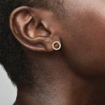 erhabene Herzen Ohrstecker – Bild 3