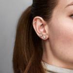 erhabene Herzen Ohrstecker – Bild 4