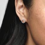 erhabene Herzen Ohrstecker – Bild 3