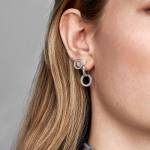 erhabene Herzen Ohrstecker – Bild 4