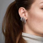 Pavé-Herz Ohrringe – Bild 4