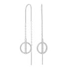 Joanli Nor - Damen-Ohrringe - Rhd. Silber - DeedeeNor Kreis 345 178