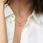 Pandora Logo Pavé-Kreis Halskette – Bild 3