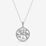 funkelnde Stammbaum Halskette