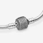 Schlangen-Gliederarmband mit Funkelndem Pavé-Verschluss – Bild 6