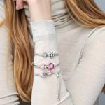 Schlangen-Gliederarmband mit Funkelndem Pavé-Verschluss – Bild 4