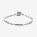 Schlangen-Gliederarmband mit Funkelndem Pavé-Verschluss – Bild 5