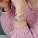 Stammbaum Schlangen-Gliederarmband mit Herzverschluss – Bild 4