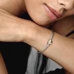 gewölbtes goldenes Herz-Verschluss Schlangen-Gliederarmband – Bild 3