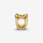 funkelnde verschlungene Herzen Charm