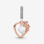 Herz & Rose Charm-Anhänger – Bild 4