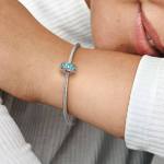 petrolfarbener Pavé-Clip – Bild 3