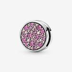 rosafarbener Pavé-Clip