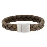 Son of Noa - Herren-Armband - graues Kalbsleder 21cm - 897 023-GREY21